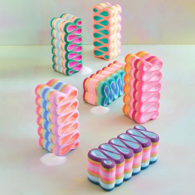 Ribbon Candy Display Set Of 6 Christmas Decor Glitterville *SHIPS 10/2026* NEW 2026