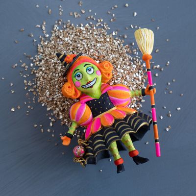 Baby Itchy Witchy Ornament Halloween Decor Glitterville *SHIPS 9/2026* NEW 2026
