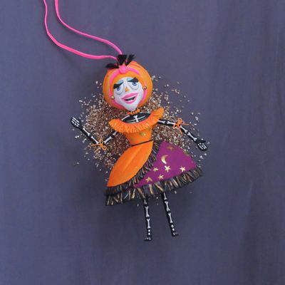 Nelly Skelly Fortune Telly Ornament Halloween Decor Glitterville *SHIPS 9/2026* NEW 2026