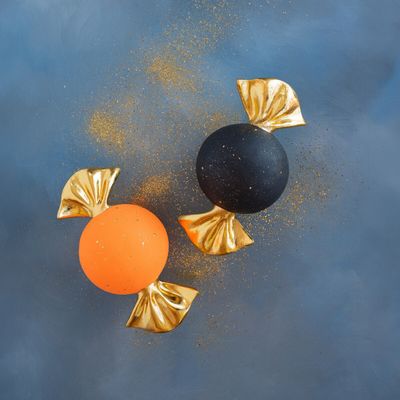 Large Halloween Bon Bon Candy Display Set Of 2 Halloween Decor Glitterville *SHIPS WITHIN 10 DAYS* NEW 2026