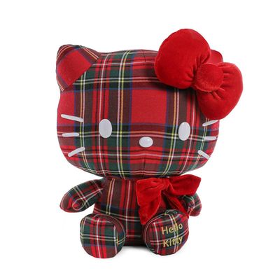 Hello Kitty Plaid I Clear Box Plush By: Kidrobot *SHIPS WITHIN 15 DAYS* NEW 2026