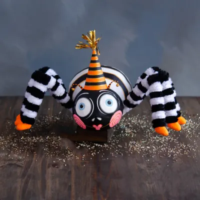 17" Spinderella The Hanging Spider Display Halloween Decor Glitterville *SHIPS WITHIN 10 DAYS* NEW 2026