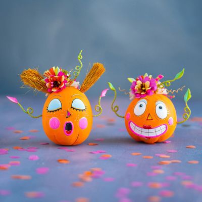 Bumpkin Betty &amp; Gossip Gourdy Tabletop Set Of 2 Halloween Decor Glitterville *SHIPS WITHIN 10 DAYS* NEW 2026
