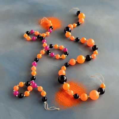 Trick Or Sweet Garland Set Of 2 Halloween Decor Glitterville *SHIPS WITHIN 10 DAYS* NEW 2026