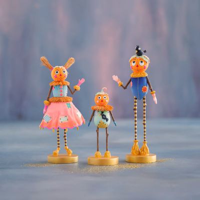 Patches Family Tabletop Set Of 3 Halloween Decor Glitterville *SHIPS WITHIN 10 DAYS* NEW 2026