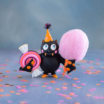 11" Sweet Toothy the Bat Tabletop Halloween Decor Glitterville *SHIPS 9/2026* NEW 2026