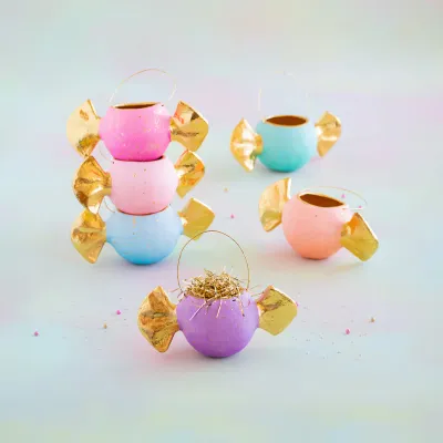 Bon Bon Buckets Set Of 6 Christmas Decor Glitterville *SHIPS WITHIN 10 DAYS* NEW 2026