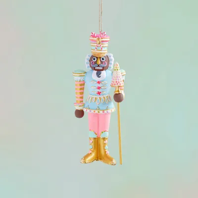 PRE-ORDER 6.5" Black AA Major Macaron Ornament Set Of 2 Christmas Decor Glitterville *SHIPS 10/2026* NEW 2025