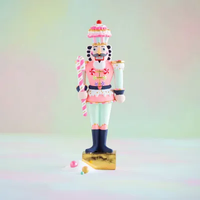 PRE-ORDER 20" White Colonel Cupcake Tabletop Christmas Decor Glitterville *SHIPS 10/2026* NEW 2025