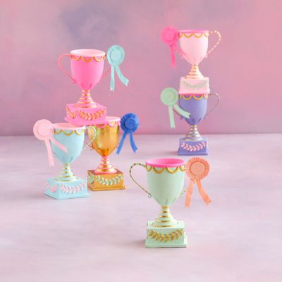 PRE-ORDER 8.5" Triumphant Trophy Tabletop Set Of 6 Christmas Decor Glitterville *SHIPS 10/2026 NEW 2026