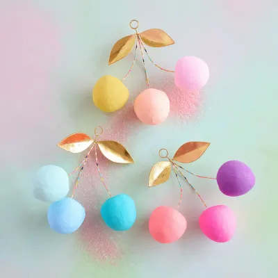 PRE-ORDER 12" Cherry Display Set Of 3 Christmas Decor Glitterville *SHIPS 10/2026 NEW 2026