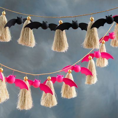 72" Bat Garland Set Of 2 Halloween Decor Glitterville *SHIPS WITHIN 10 DAYS* NEW 2025