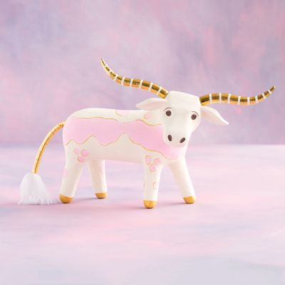 PRE-ORDER 17.5" Beauregard the Bovine Tabletop Christmas Decor Glitterville *SHIPS 10/2026* NEW 2025