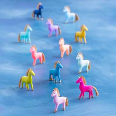 PRE-ORDER Rainbow Unicorn Ornament Set Of 12 Christmas Decor Glitterville *SHIPS 10/2026* NEW 2026