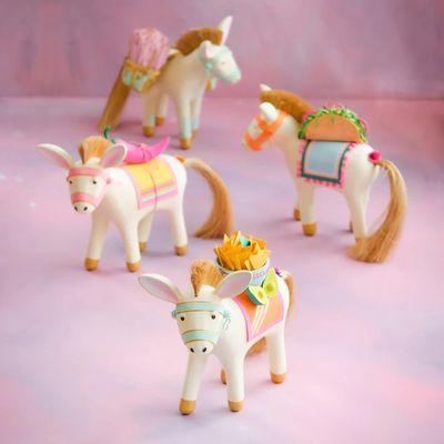PRE-ORDER 17" Burro Tabletop Set Of 4 Christmas Decor Glitterville *SHIPS 10/2026* NEW 2025