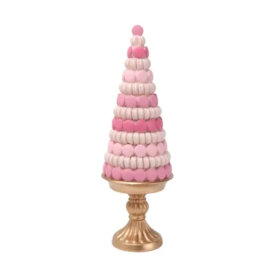16" Pink Confection Macaron Tree Christmas Decor *SHIPS WITHIN 10 DAYS* NEW 2024