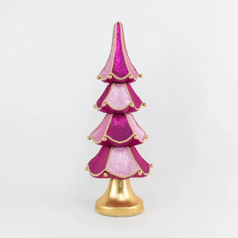 20" Purple Tiered Tree Foam Christmas Decor *SHIPS WITHIN 10 DAYS*