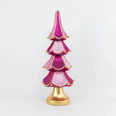 20" Purple Tiered Tree Foam Christmas Decor *SHIPS WITHIN 10 DAYS* NEW 2024