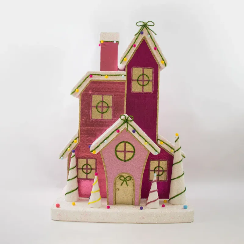 Foam Citrus Large Pink House Display Christmas Decor *SHIPS WITHIN 10 DAYS*
