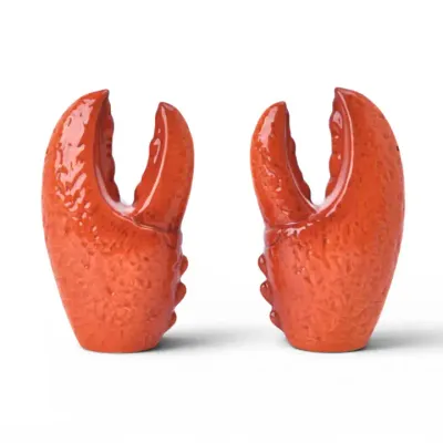 PRE-ORDER 4.5" Lobster Claw Salt &amp; Pepper Shakers Home Decorative Serve Ware *SHIPS 2/2027* NEW 2027