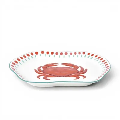 PRE-ORDER 12" Crab Serving Platter Set Of 2 Home Decorative Serve Ware *SHIPS 2/2027* NEW 2027