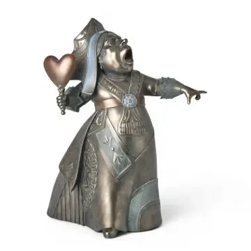 PRE-ORDER 21.5" Alice In Wonderland Bronze Queen Of Hearts *SHIPS 2/2027* NEW 2027