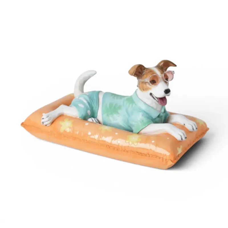 PRE-ORDER Terrier On Orange Pool Float Summer Decor *SHIPS 2/2027* NEW 2027