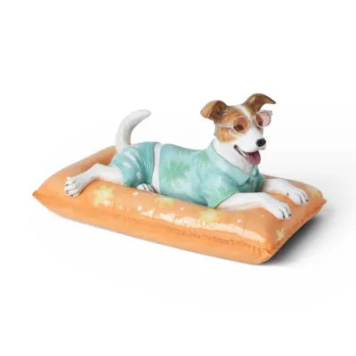 PRE-ORDER Terrier On Orange Pool Float Summer Decor *SHIPS 2/2027* NEW 2027
