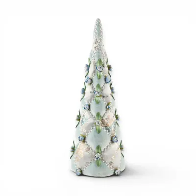 PRE-ORDER 22.5" Pastel Blue Tree Cone Easter Decor *SHIPS 2/2027* NEW 2027