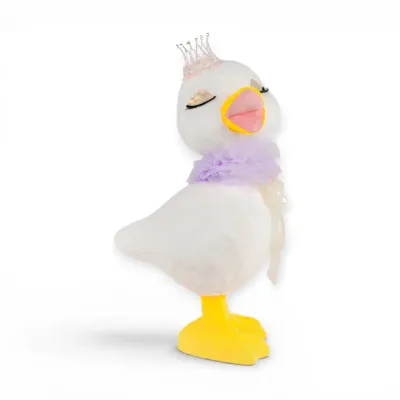 PRE-ORDER 22" White Duckie With Tiara Easter Decor *SHIPS 2/2027* NEW 2027