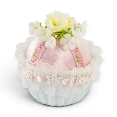PRE-ORDER 3.5" Mini Blue Cake Set Of 2 Easter Decor *SHIPS 2/2027* NEW 2027