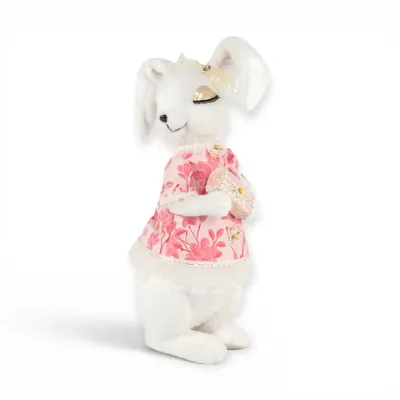 PRE-ORDER 24" Bunny With Pink Jacket Easter Decor *SHIPS 2/2027* NEW 2027