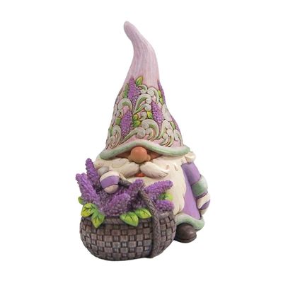 PRE-ORDER Gnome With Basket of Lilac By: Heartwood Creek Jim Shore *SHIPS 12/2026 NEW 2026