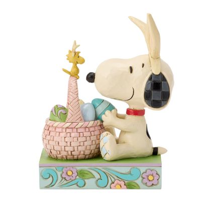 PRE-ORDER Snoopy With Basket Of Easter Eggs By: Peanuts Jim Shore *SHIPS 12/2026 NEW 2026