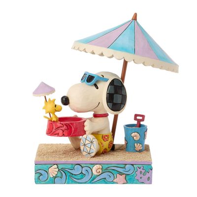 PRE-ORDER Sandy Toes And A Sunkissed Nose Snoopy &amp; Woodstock At The Beach By: Peanuts Jim Shore *SHIPS 12/2026 NEW 2026