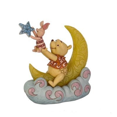 PRE-ORDER Winnie The Pooh &amp; Piglet LED Moon By: Disney Traditions Jim Shore *SHIPS 12/2026 NEW 2026