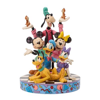 PRE-ORDER 90s Retro Mickey &amp; Friends By: Disney Traditions Jim Shore *SHIPS 12/2026 NEW 2026