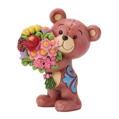 PRE-ORDER Teddy Bear With Bouquet By: Heartwood Creek Jim Shore *SHIPS 12/2026 NEW 2026