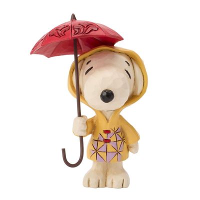 PRE-ORDER Snoopy In Raincoat Mini By: Peanuts Jim Shore *SHIPS 12/2026 NEW 2026