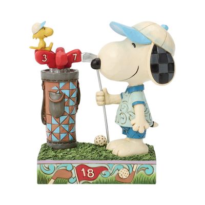 PRE-ORDER Snoopy &amp; Woodstock Golfingi By: Peanuts Jim Shore *SHIPS 12/2026 NEW 2026