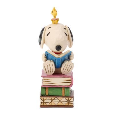 PRE-ORDER Snoopy Reading On Stacked Books By: Peanuts Jim Shore *SHIPS 12/2026 NEW 2026