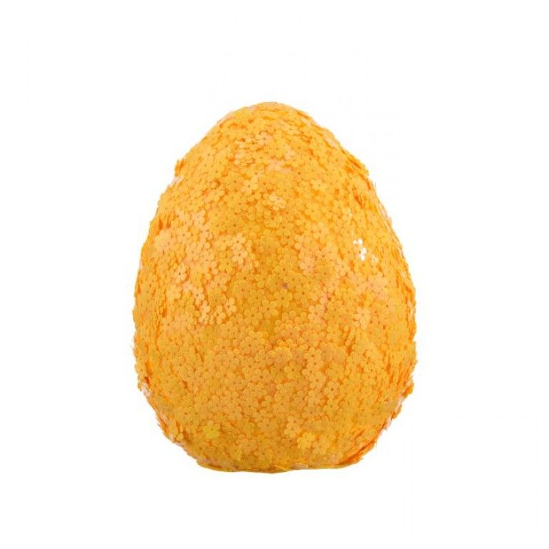 PRE-ORDER YELLOW 5.5" FLORAL SEQUIN FOAM EGG Easter Decor *SHIPS 2/2027* NEW 2027