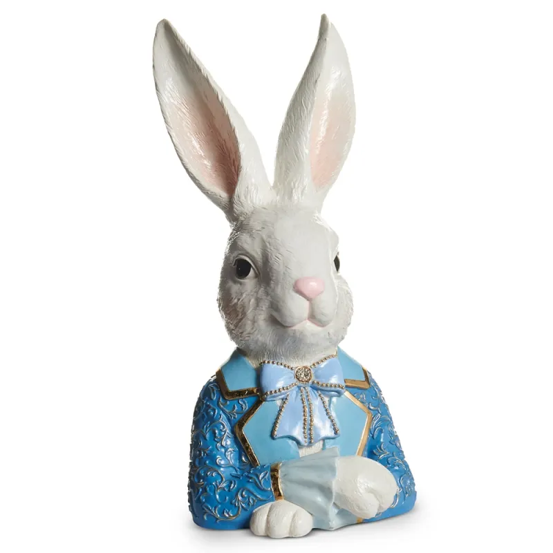 PRE-ORDER 14.75" Fancy Mr. Bunny Bust Easter Decor *SHIPS 2/2027* NEW 2027