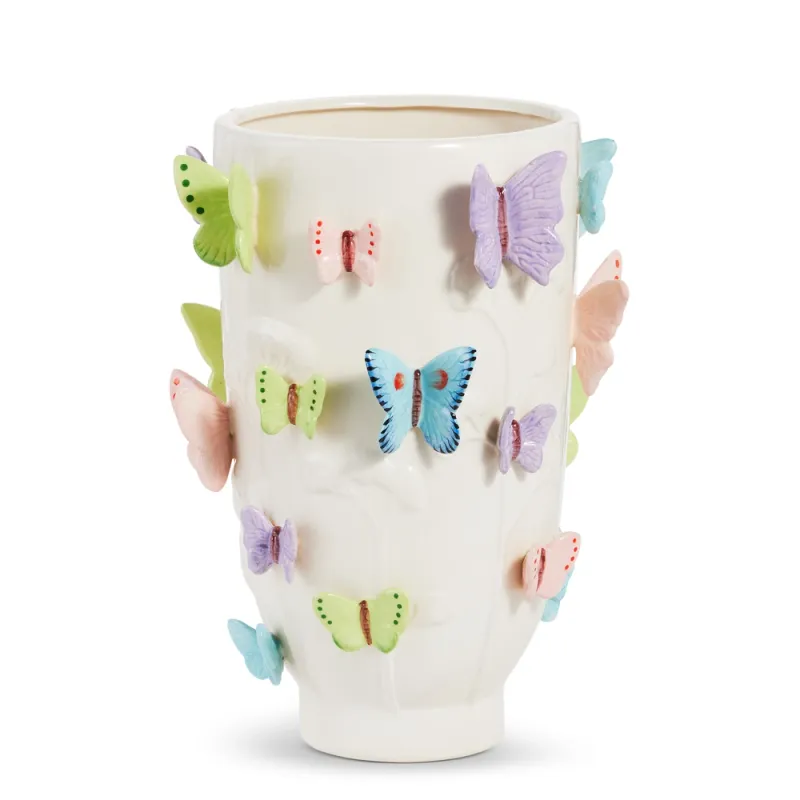 PRE-ORDER 13.25" Butterfly Vase Summer Decor *SHIPS 2/2027* NEW 2027