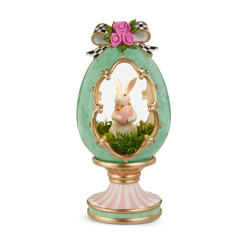 PRE-ORDER 12" Animated Bunny in Lighted Egg Easter Decor *SHIPS 2/2027* NEW 2027