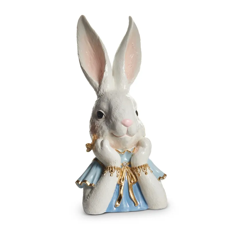 PRE-ORDER 13.75" Fancy Mrs. Bunny Bust Easter Decor *SHIPS 2/2027* NEW 2027