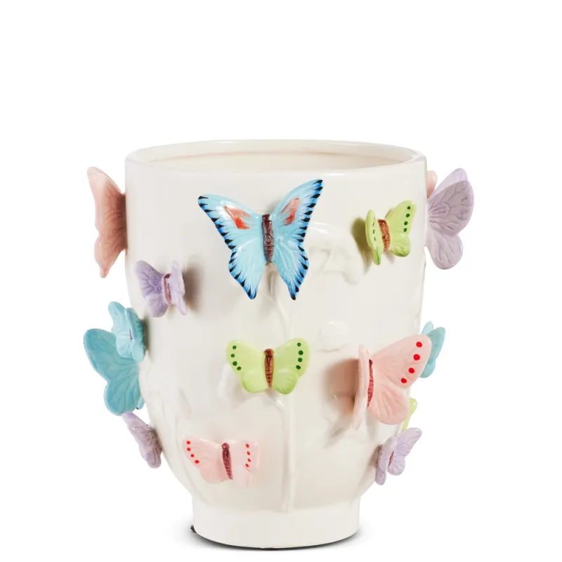PRE-ORDER 9.5" Butterfly Cache Pot Summer Decor *SHIPS 2/2027* NEW 2027