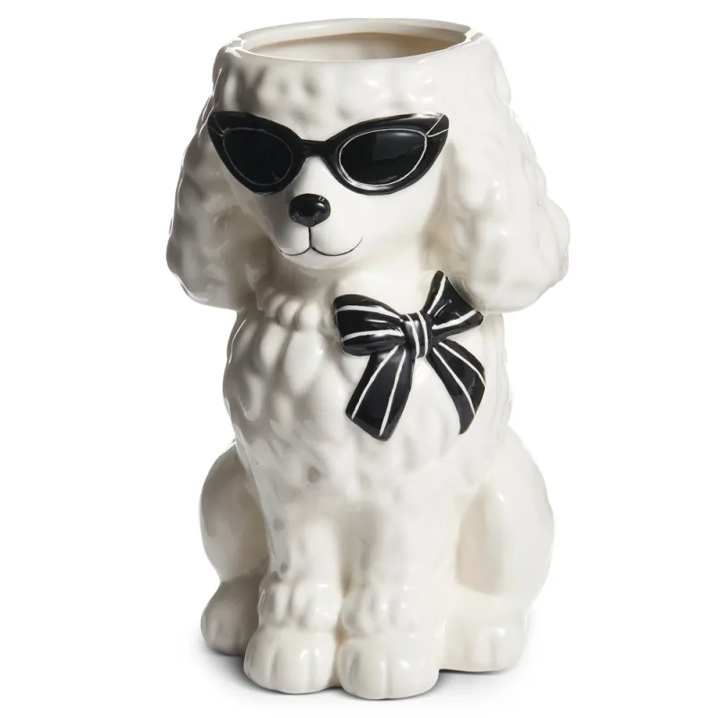 PRE-ORDER 8.5" Chic Poodle Vase Summer Decor *SHIPS 2/2027* NEW 2027