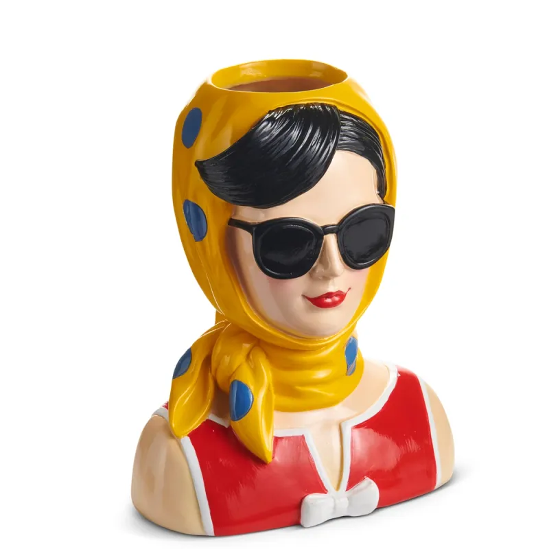 PRE-ORDER 9.25" Jackie Kennedy With Sunglasses Vase Summer Decor *SHIPS 2/2027* NEW 2027