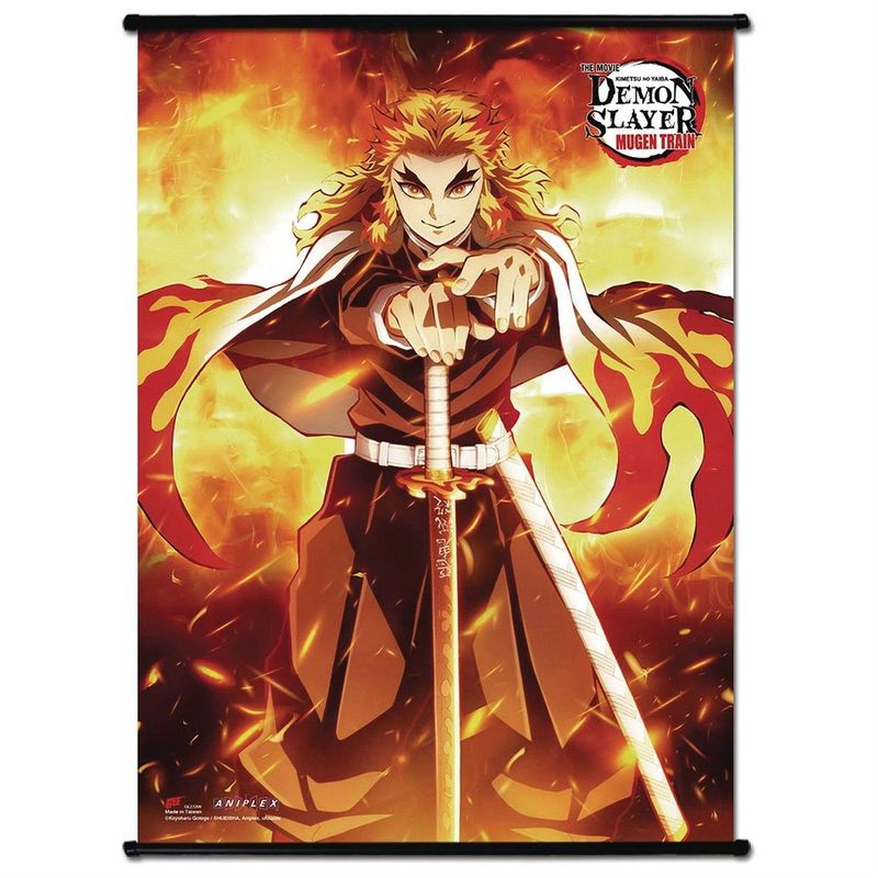 Demon Slayer Movie Infinity Train Teaser Art Wall Scroll By: Great Eastern Entertainment *SHIPS WITHIN 15 DAYS*